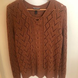 Pumpkin knit sweater